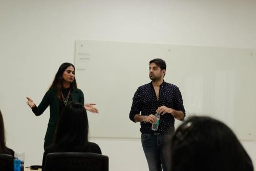 School of Fashion Mentors - Khushbu Shetty and Nishankh Sainani